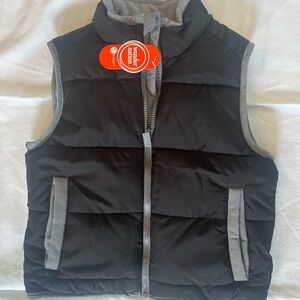 NWT- Black Zip Up Vest